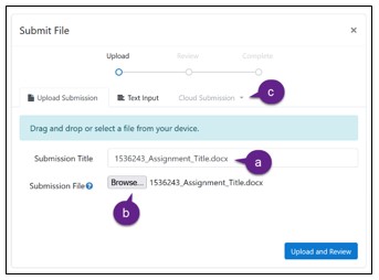 how to submit assignments on turnitin