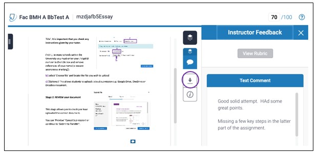 download turnitin assignments blackboard