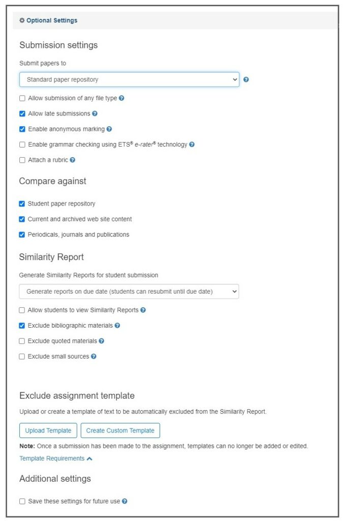 how to set up a turnitin assignment on blackboard